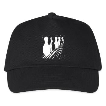 Bowling Pins - Kids’ Baseball Cap - black - Front