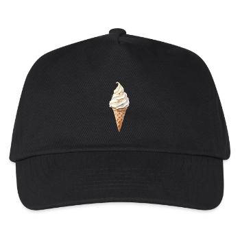 Refreshing ice cream cone summer motif - Kids’ Baseball Cap - black - Front