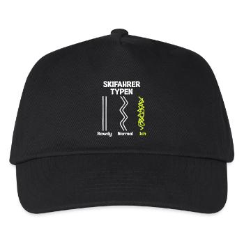 Skiing Winter Sports Skiers Statement Winter - Kids’ Baseball Cap - black - Front