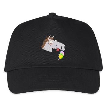 Pferdekopf Eiskrem Kinder Sommer Kind Pferd Pferde - Kinder Basecap - Schwarz - Vorne
