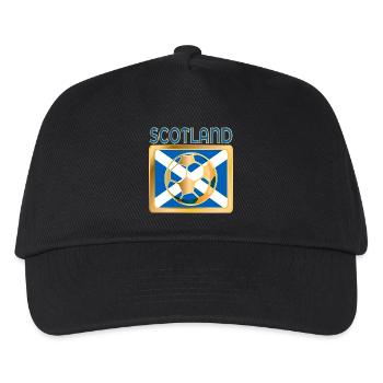 FUSSBALL FUSSBALL SCHOTTLAND - Kinder Basecap - Schwarz - Vorne