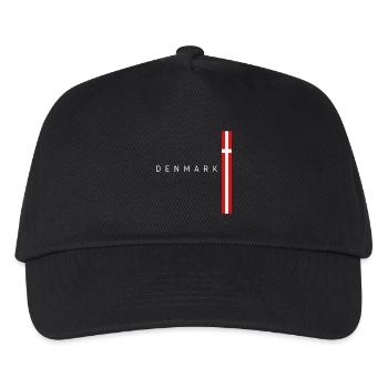Flag of Denmark, Danish pride - Kids’ Baseball Cap - black - Front