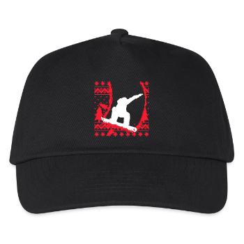 Winter season Skiers Skiing Winter sports - Kids’ Baseball Cap - black - Front