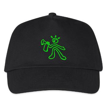 voice raver - Kids’ Baseball Cap - black - Front