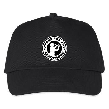 Ich kann kein Saxophon haben - Kinder Basecap - Schwarz - Vorne