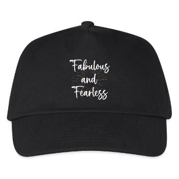 LGBTQ Pride Month - Fabulous and Fearless - Kids’ Baseball Cap - black - Front