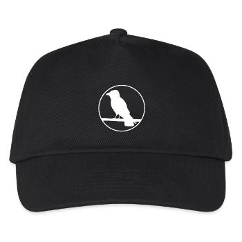 Crow on a branch - Kids’ Baseball Cap - black - Front