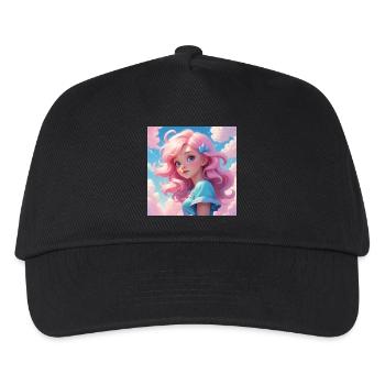 Fille - Casquette de baseball Enfant - noir - Devant