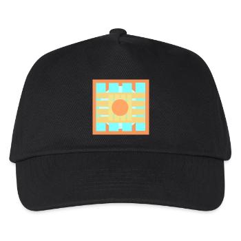  Farbenspiele Muster Design - Kinder Basecap - Schwarz - Vorne