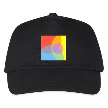 Colour Play Pattern - Kids’ Baseball Cap - black - Front
