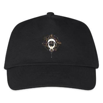 Cosmic Geometry Orbital Emblem - Kids’ Baseball Cap - black - Front