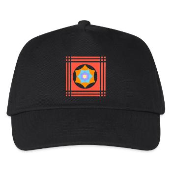 Jeux de couleurs avec une étoile - Casquette de baseball Enfant - noir - Devant