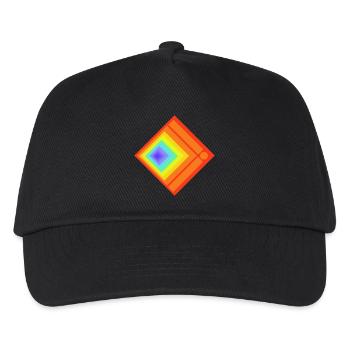 Geometric plays of colours and patterns - Kids’ Baseball Cap - black - Front