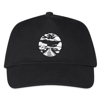 Railway Drawing - Kids’ Baseball Cap - black - Front