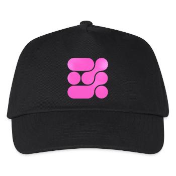 OCHOOO - Hard PInk - Kinder Basecap - Schwarz - Vorne