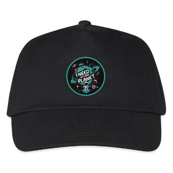 J’ai besoin de ma propre planète - Casquette de baseball Enfant - noir - Devant