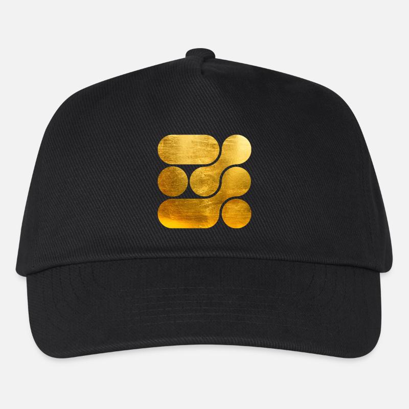 OCHOOO - GOLD - Kinder Basecap - Schwarz