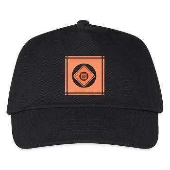 Geometric play of colours - Kids’ Baseball Cap - black - Front