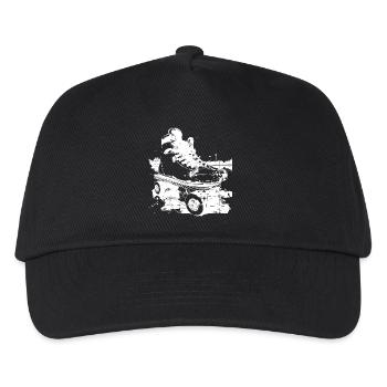 Roller Skates Graphic - Kids’ Baseball Cap - black - Front