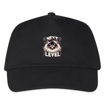 Heilige Birma Katze Birmakatze Gangsta Geschenk - Kinder Basecap - Schwarz - Vorne