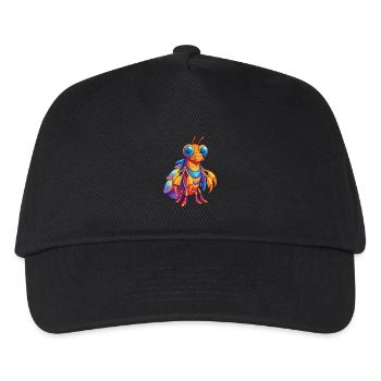 Pfau Mantis Garnelen Bunte Kawaii Karikatur - Kinder Basecap - Schwarz - Vorne