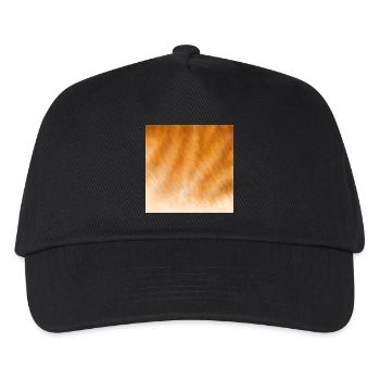 Fourrure de chat rouge - Casquette de baseball Enfant - noir - Devant