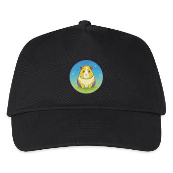 Cochon d’Inde mignon Kawaii dessin animé Clipart Animal de compagnie - Casquette de baseball Enfant - noir - Devant