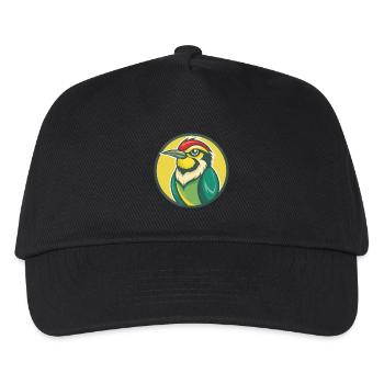 Bee Eater Cute Kawaii Cartoon Clipart Pet Animal - Kids’ Baseball Cap - black - Front