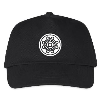 Fleur celte et talisman blanc - Casquette de baseball Enfant - noir - Devant
