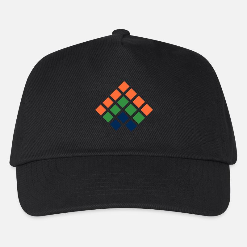 flèche mosaïque vers le haut - Casquette de baseball Enfant - noir