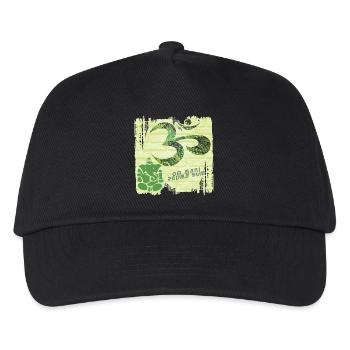 OM avec Ganesha E 35 - Casquette de baseball Enfant - noir - Devant