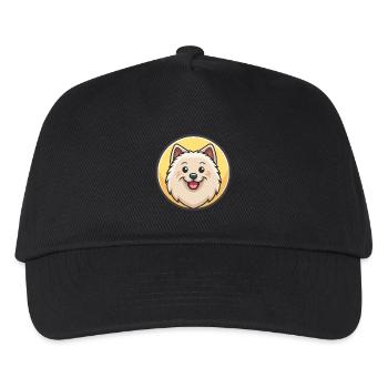 Amerikanischer Eskimohund, Rasse, Cartoon, Kawaii Clipart - Kinder Basecap - Schwarz - Vorne
