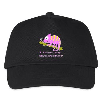 Chamaeleon tier - Kinder Basecap - Schwarz - Vorne