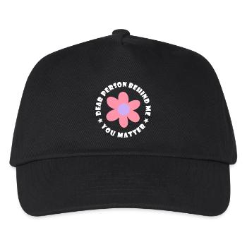 Liebe Person hinter mir, Du bist wichtig - Kinder Basecap - Schwarz - Vorne