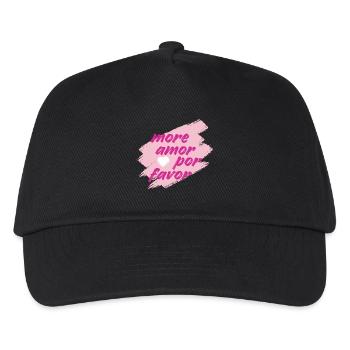 more amor - Kinder Basecap - Schwarz - Vorne