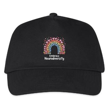Embrace Neurodiversity - Kids’ Baseball Cap - black - Front