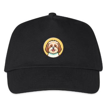 Tibetische Kyi Apso Hunderasse Cartoon Kawaii Clipart - Kinder Basecap - Schwarz - Vorne