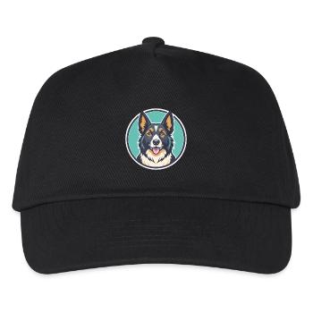 Karpaten Schäferhund Hunderasse Lustige Karikatur Kawaii - Kinder Basecap - Schwarz - Vorne