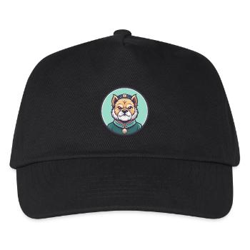 Chinese Imperial Dog Breed Cartoon Kawaii Clipart - Kids’ Baseball Cap - black - Front