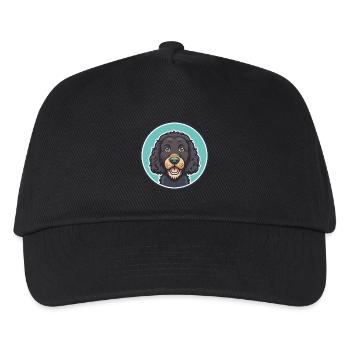 Frisian Water Dog Breed Cartoon Kawaii Clipart Pet - Kids’ Baseball Cap - black - Front