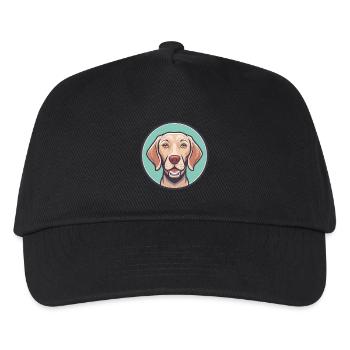 Ungarische Vizsla Hunderasse Cartoon Kawaii Clipart - Kinder Basecap - Schwarz - Vorne