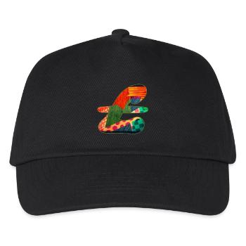 Abstract Pattern in Vivid Colors - Kids’ Baseball Cap - black - Front