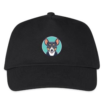 Majorca Ratter Dog Breed Cartoon Kawaii Clipart - Kids’ Baseball Cap - black - Front
