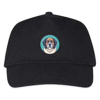 Moskau Wachhund Hunderasse Cartoon Kawaii Clipart - Kinder Basecap - Schwarz - Vorne