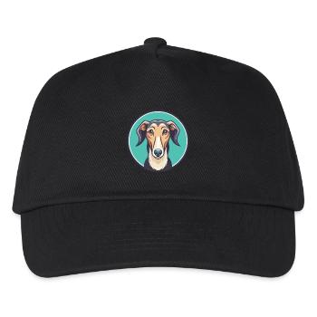 Old Croatian Sighthound Dog Breed Cartoon Kawaii - Kids’ Baseball Cap - black - Front