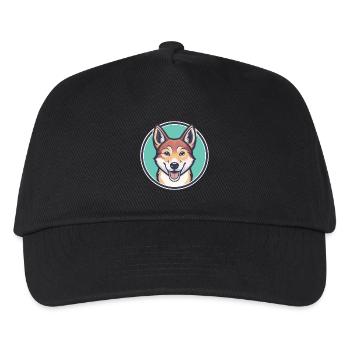 Neuguinea Singende Hunderasse Karikatur Kawaii - Kinder Basecap - Schwarz - Vorne