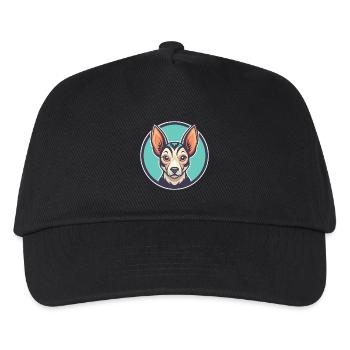 Peruanische Inka-Orchidee-Hunderasse Karikatur Kawaii Haustier - Kinder Basecap - Schwarz - Vorne