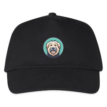 Pyrenäen Schäferhund Hunderasse Cartoon Kawaii Clipart - Kinder Basecap - Schwarz - Vorne