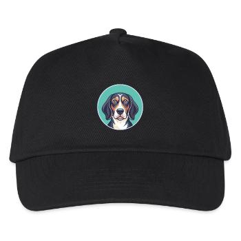 Serbische dreifarbige Hunderasse Karikatur Kawaii - Kinder Basecap - Schwarz - Vorne