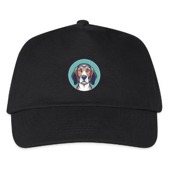 Southern Hound Dog Breed Cartoon Kawaii Clipart - Kids’ Baseball Cap - black - Front